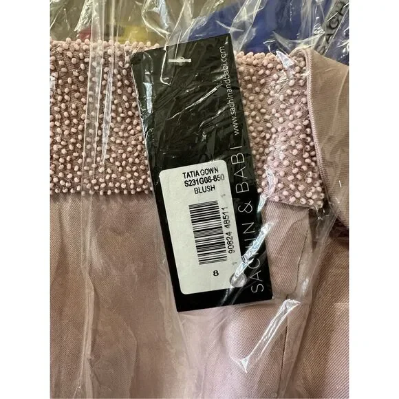 NWT SACHIN & BABI Tatia Gown Blush Size 8 $995